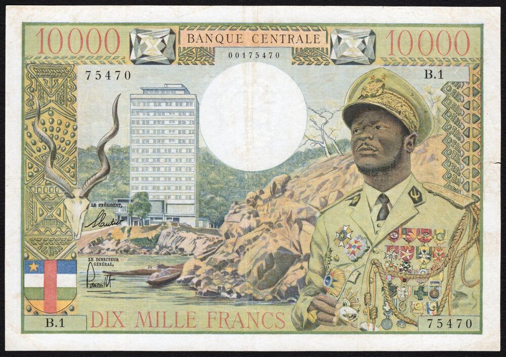 Equatorial African States - 10.000 Francs 1968 - Pick # 7 - aVF