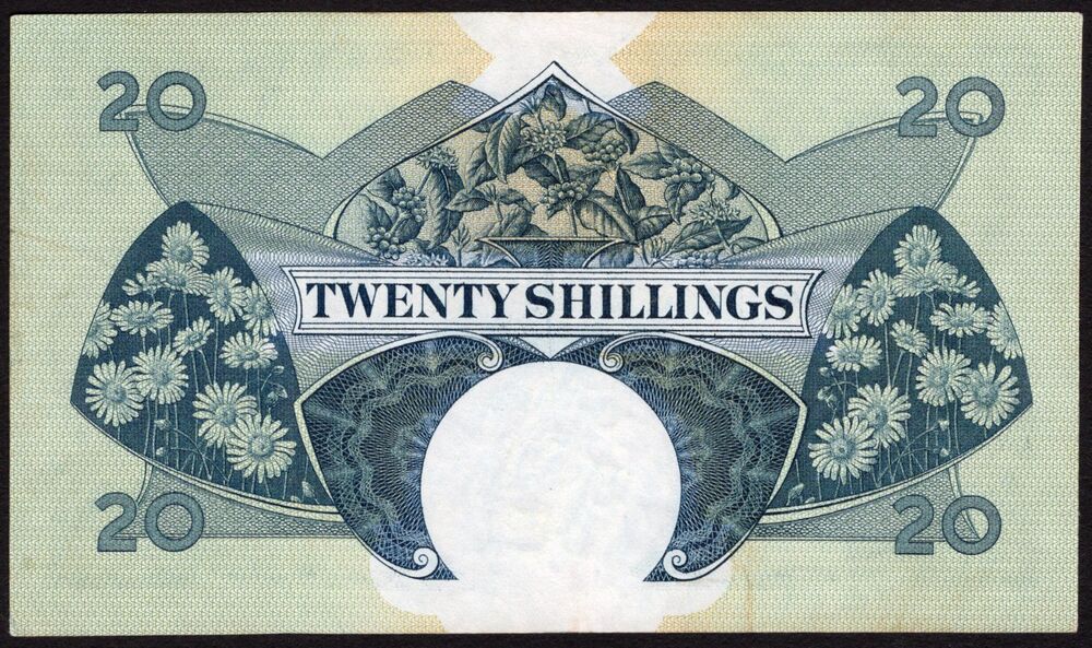 East Africa - 20 Shillings 1958/1960 - Pick # 39 - VF