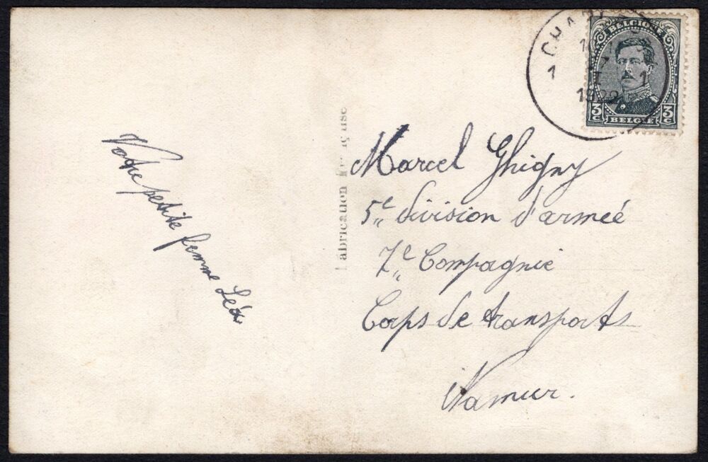 Belgium - Postcard '5 Francs' 1922 - XF