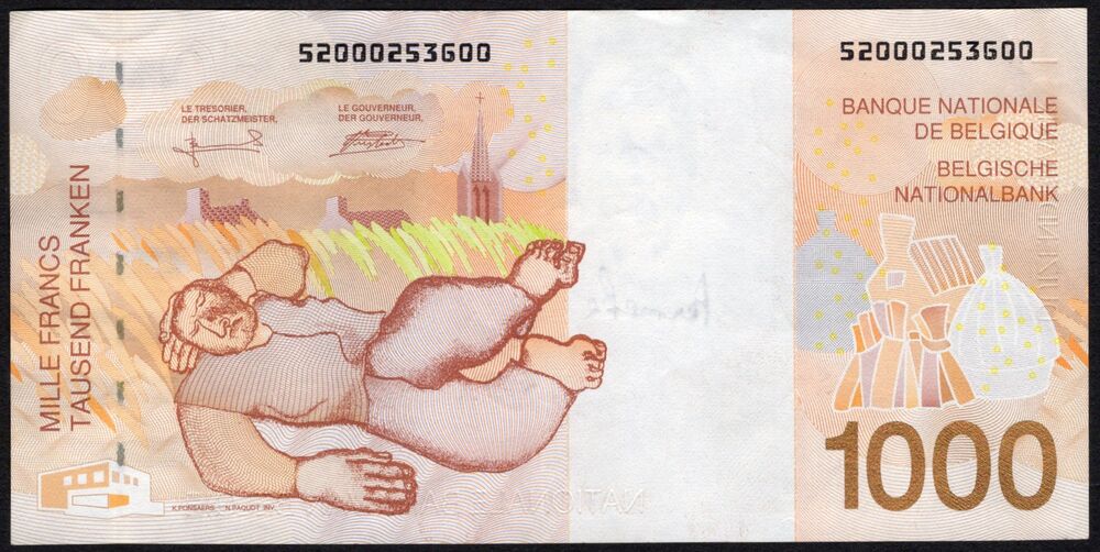 Belgium - 1000 Francs 1997 - Pick # 150 - XF