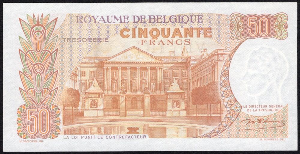 Belgium - 50 Francs 1966 - Pick # 139* - Replacement - UNC-