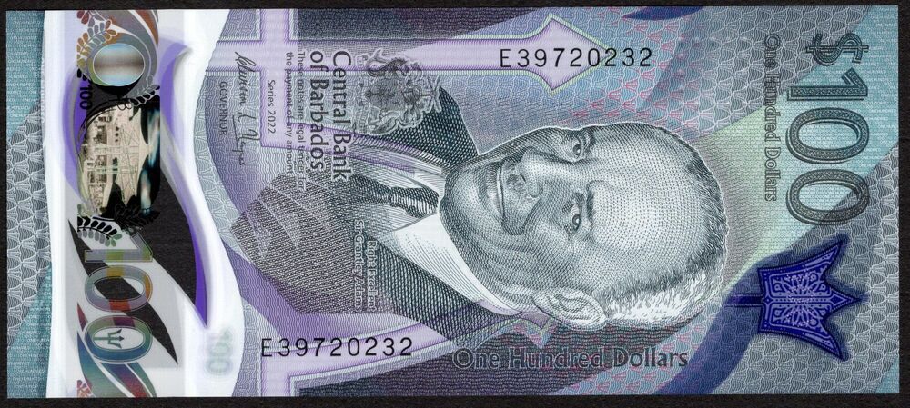Barbados - 100 Dollars 2022 - Pick # 85 - UNC