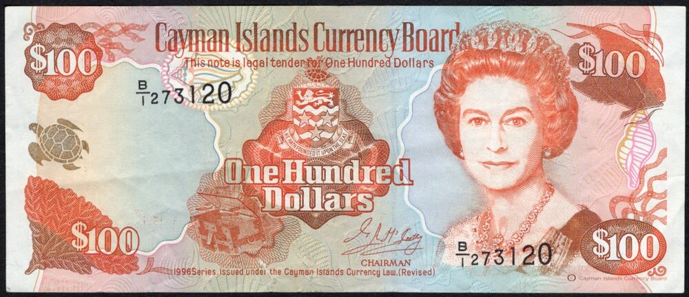Cayman Islands - 100 Dollars 1996 - Pick # 20 - VF
