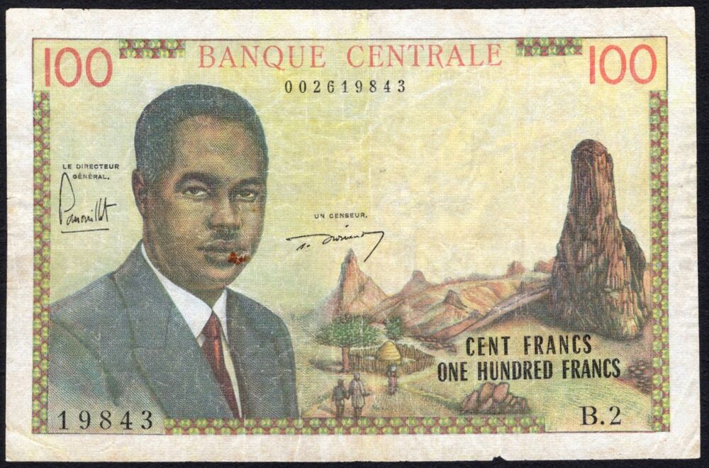 Cameroon - 100 Francs 1962 - Pick # 10 - Fine