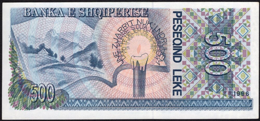 Albania - 500 Leke 1996 - Pick # 57 - AU