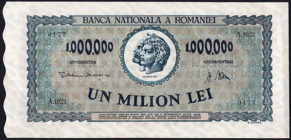 Romania - 1.000.000 Lei 1947 - Pick # 60 - XF+