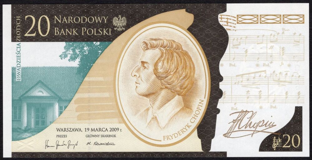 Poland - 20 Zlotych 2009 - Pick # 181 - UNC