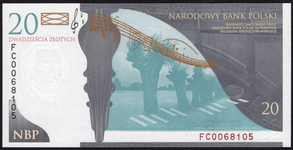 Poland - 20 Zlotych 2009 - Pick # 181 - UNC