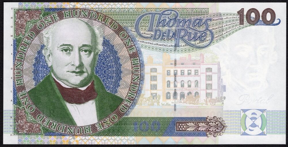 Great Britain - De La Rue, 100 Units 1996 - Test Note - UNC