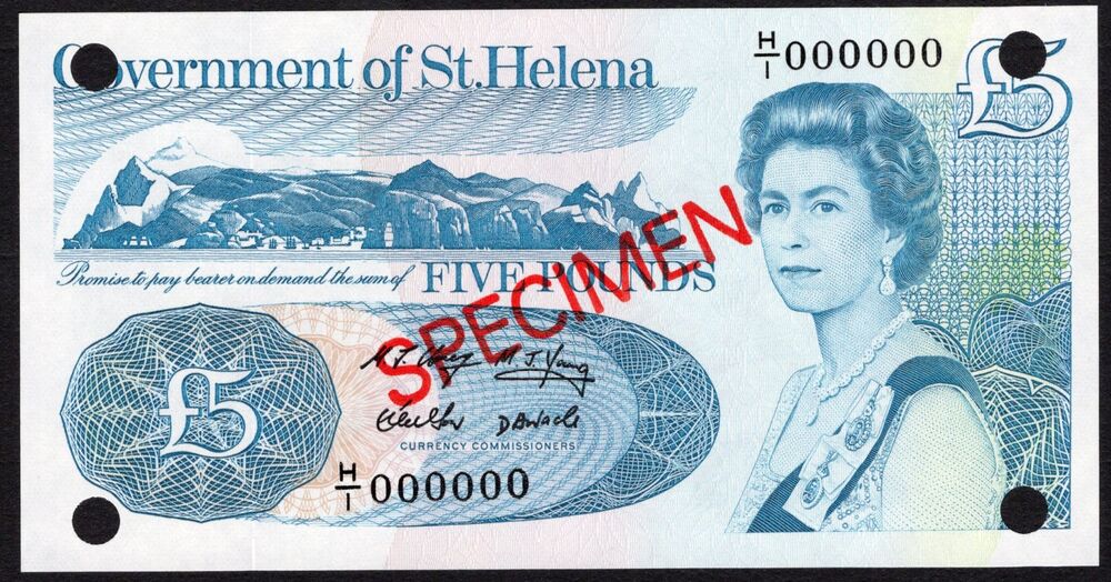 Saint Helena - 5 Pounds 1998 - Pick # 11s - Specimen - UNC