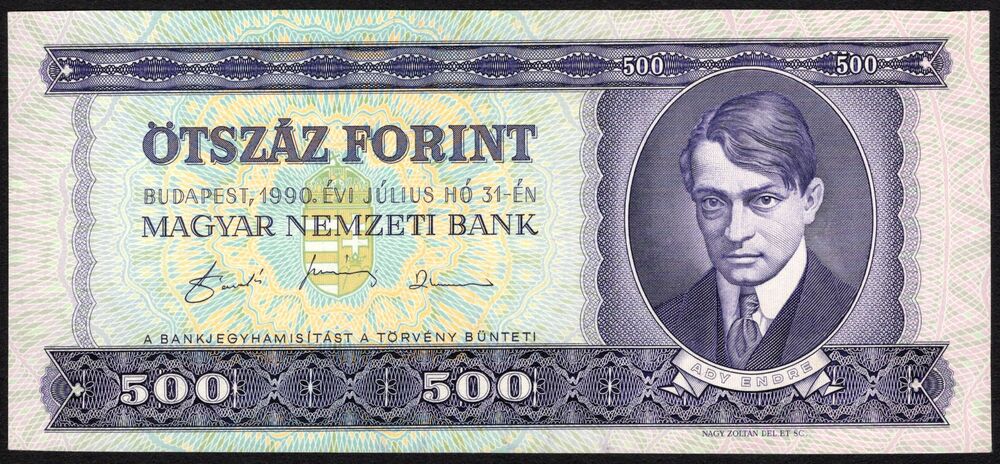 Hungary - 500 Forint 1990 - Pick # 175 - XF