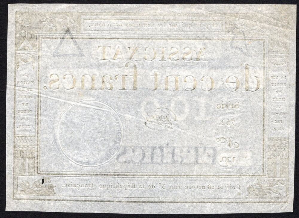 France - 100 Francs 1795 - Pick # A78 - XF