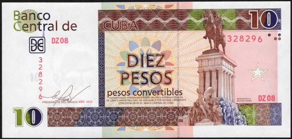 Cuba - 10 Pesos Convertibles 2013 - Pick # FX49 - Replacement - UNC