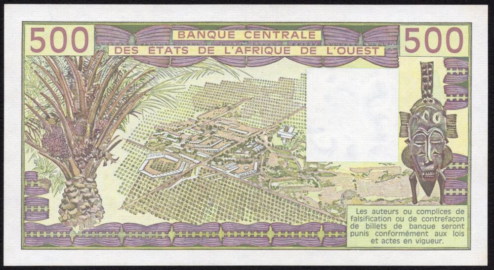 Ivory Coast - 500 Francs 1987 - Pick # 806Tj - UNC-