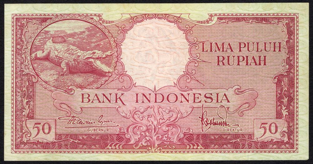 Indonesia - 50 Rupiah 1957 - Pick # 50 - AU