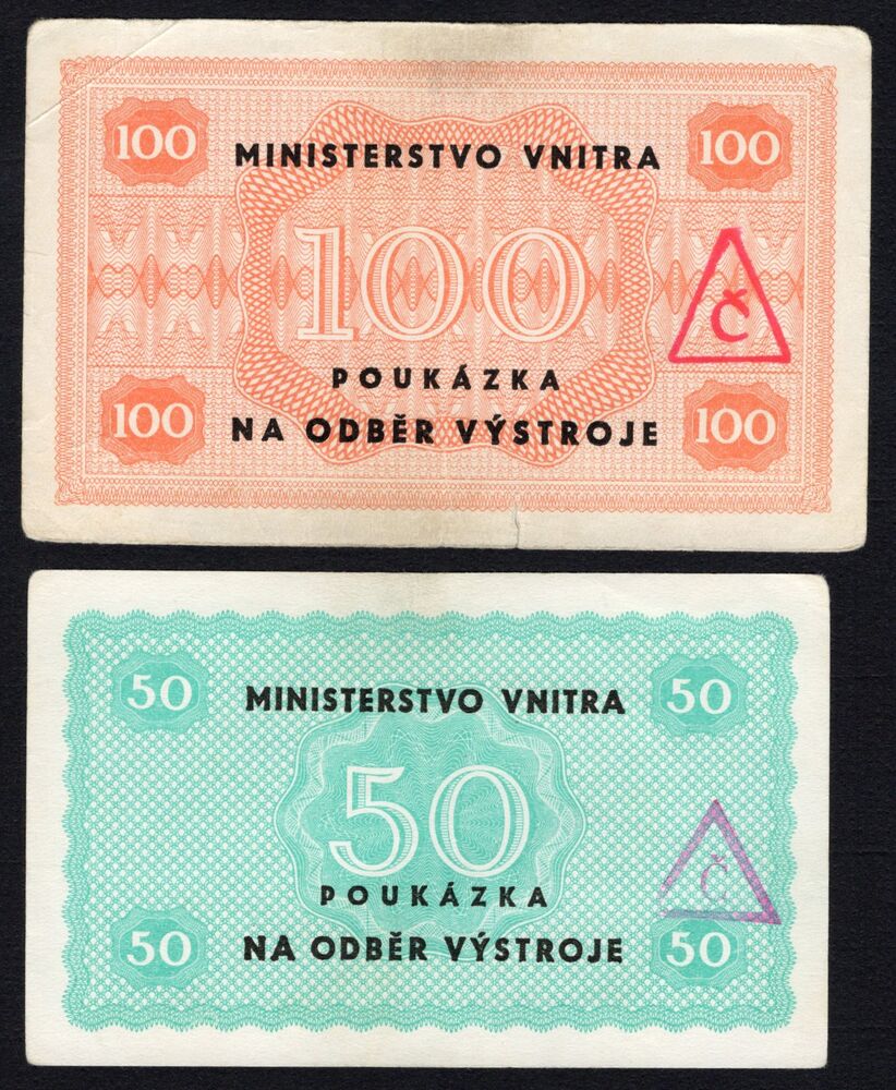 Czechoslovakia - 2 x Prison Money - Pick # NL