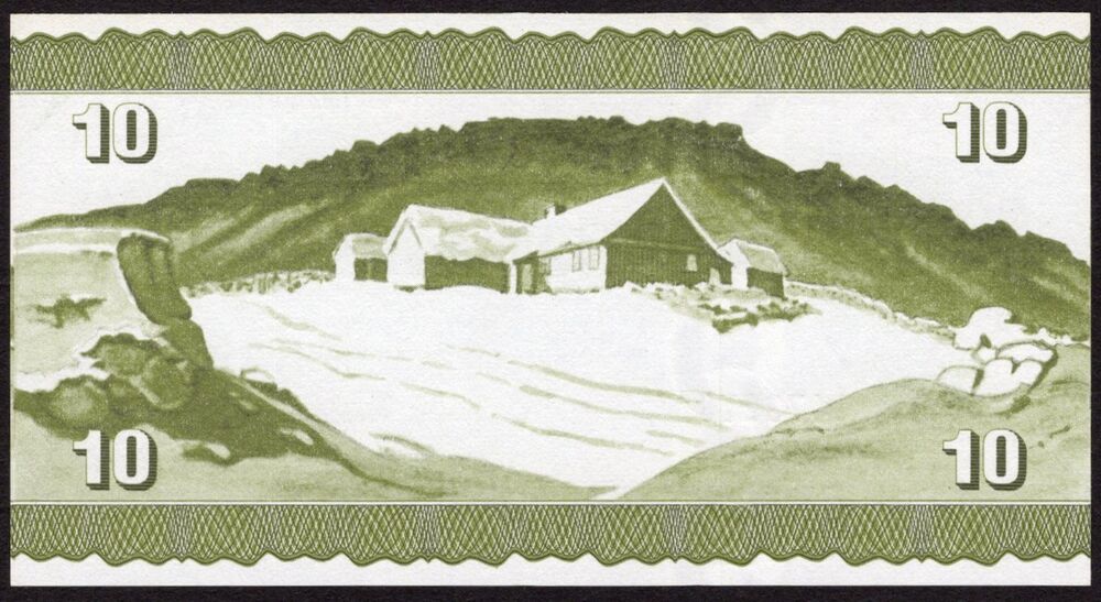 Faeroe Islands - 10 Kronur 1974 - Pick #18 - UNC