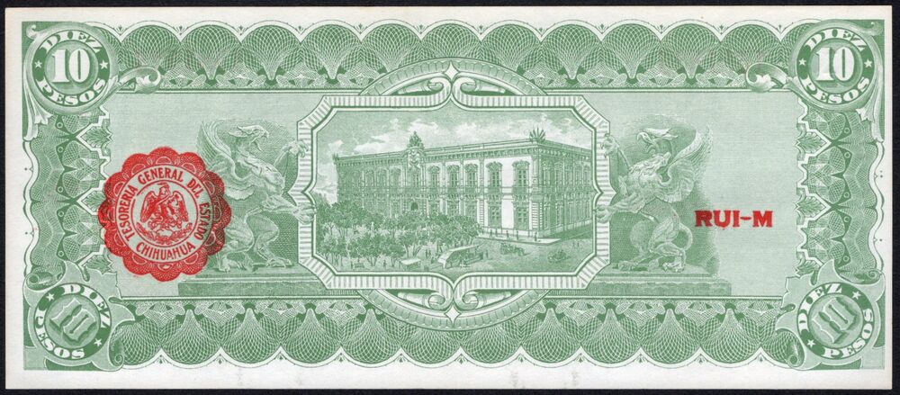 Mexico - 10 Pesos 1915 - Pick # S535a - UNC