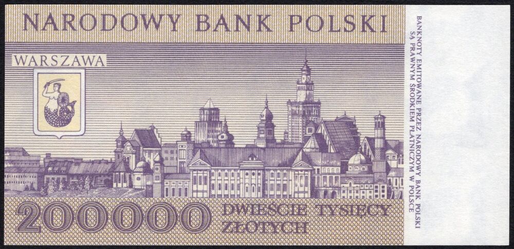 Poland - 200.000 Zlotych 1989 - Pick # 155 - UNC