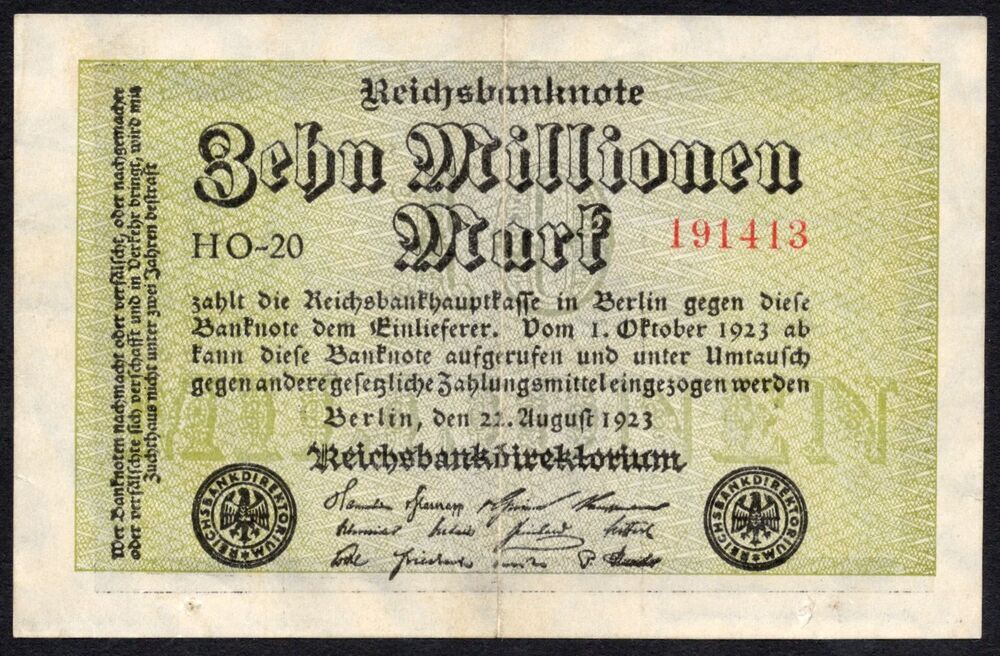 Germany - 10 Millionen Mark 1923 - Pick # 106 - Propaganda Note - XF