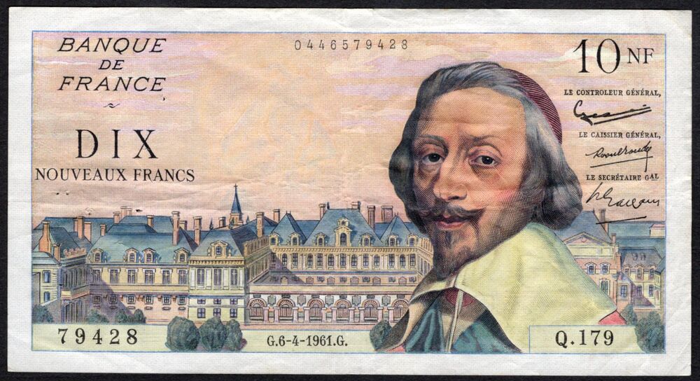 France - 10 Nouveaux Francs 1961 - Pick # 142 - VF (ph)