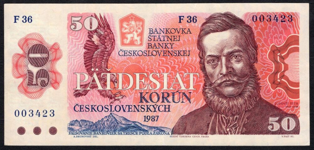 Czechoslovakia - 50 Korun 1987 - Pick # 96a - XF