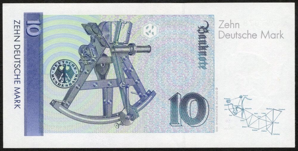 Germany - 10 Deutsche Mark 1989 - Pick # 38a - AU