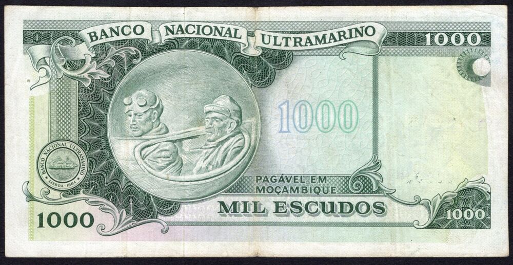 Mozambique - 1000 Escudos 1972 - Pick # 115 -VF