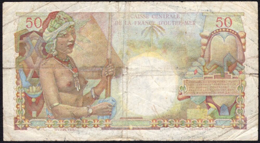 French Equatorial Africa - 50 Francs 1947 - Pick # 23 - Fine