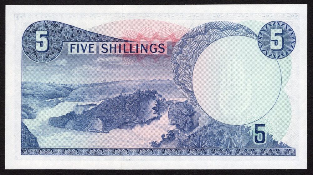 Uganda - 5 Shillings 1966 - Pick # 1 - UNC