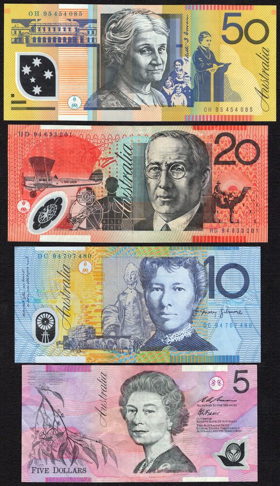 Australia - Group of 4 notes 1994/95 - Average VF