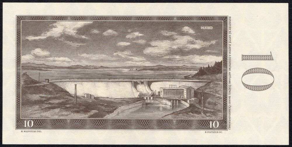 Czechoslovakia - 10 Korun 1960 - Pick # 88b - UNC