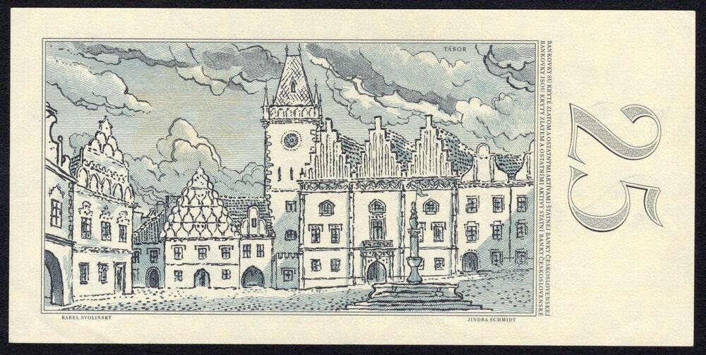 Czechoslovakia - 25 Korun 1961 - Pick # 89b - AU