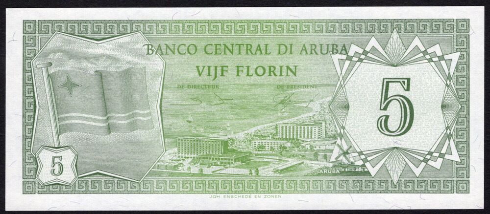 Aruba - 5 Florin 1986 - Pick # 1 - UNC