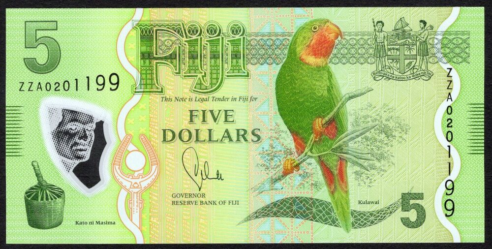 Fiji - 5 Dollars 2012 - Pick # 115* - Replacement - UNC
