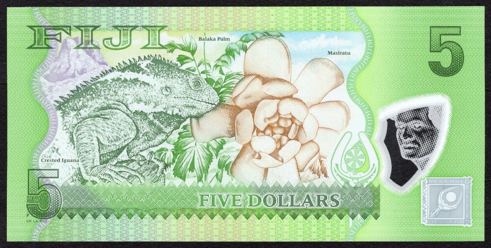 Fiji - 5 Dollars 2012 - Pick # 115* - Replacement - UNC
