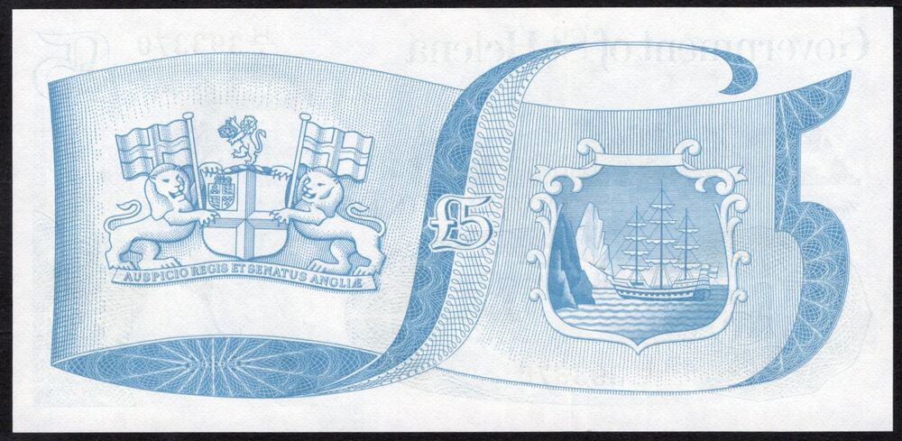 Saint Helena - 5 Pounds 1976/81 - Pick #7b - UNC