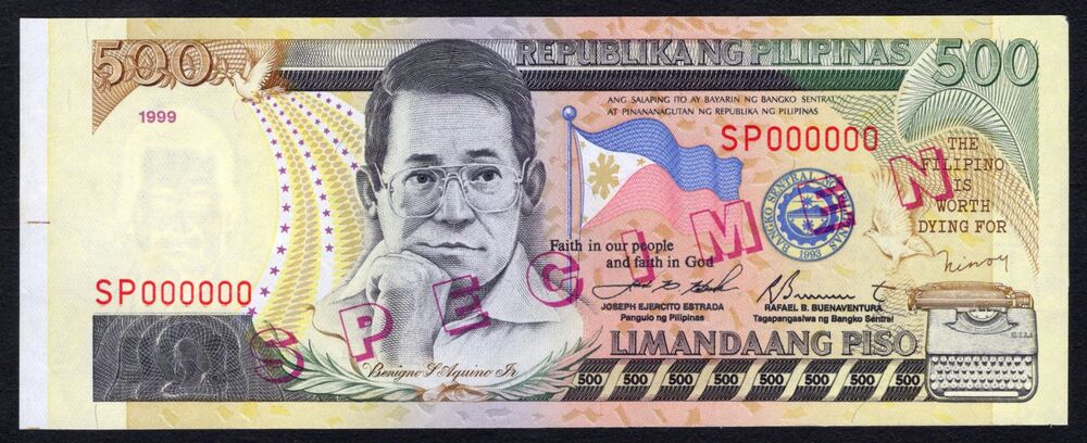 Philippines - 500 Piso 1999 - Pick # 189s - Specimen - UNC