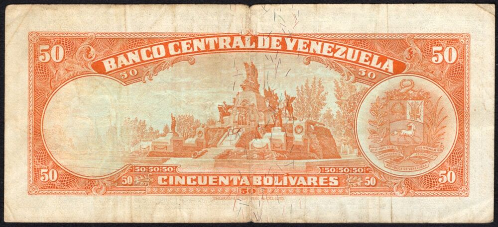 Venezuela - 50 Bolivares 1970 - Pick # 47f - aVF