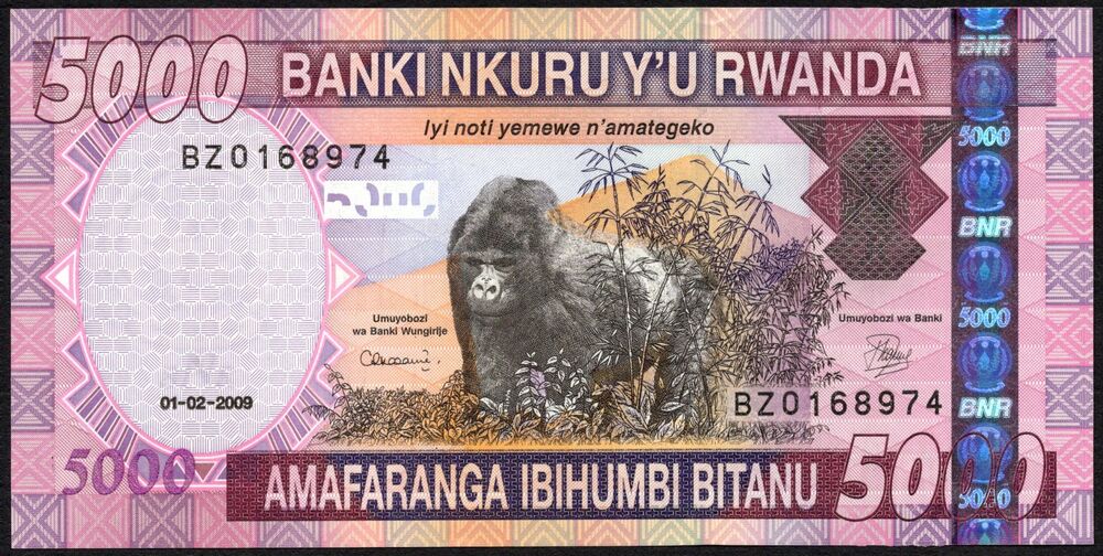 Rwanda - 5000 Francs 2009 - Pick # 37 - AU