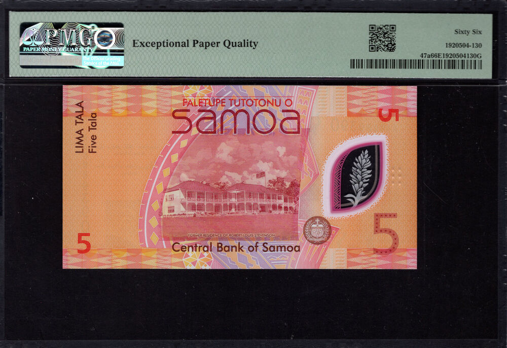 Samoa - 5 Tala 2023 - Pick # 47a - PMG 66 EPQ