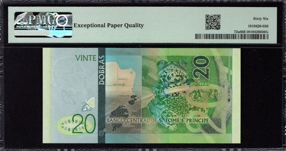 Sao Tome and Principe - 20 Dobras 2016 - Pick # 72a - PMG 66 EPQ