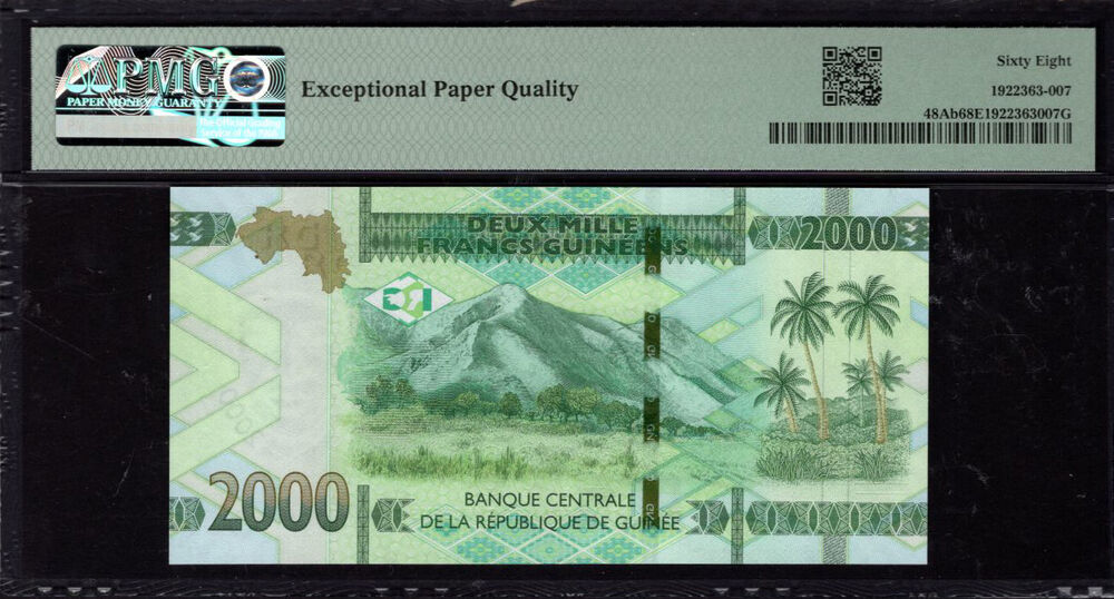 Guinea - 2.000 Francs 2022 - Pick # 48Ab - PMG 68 EPQ