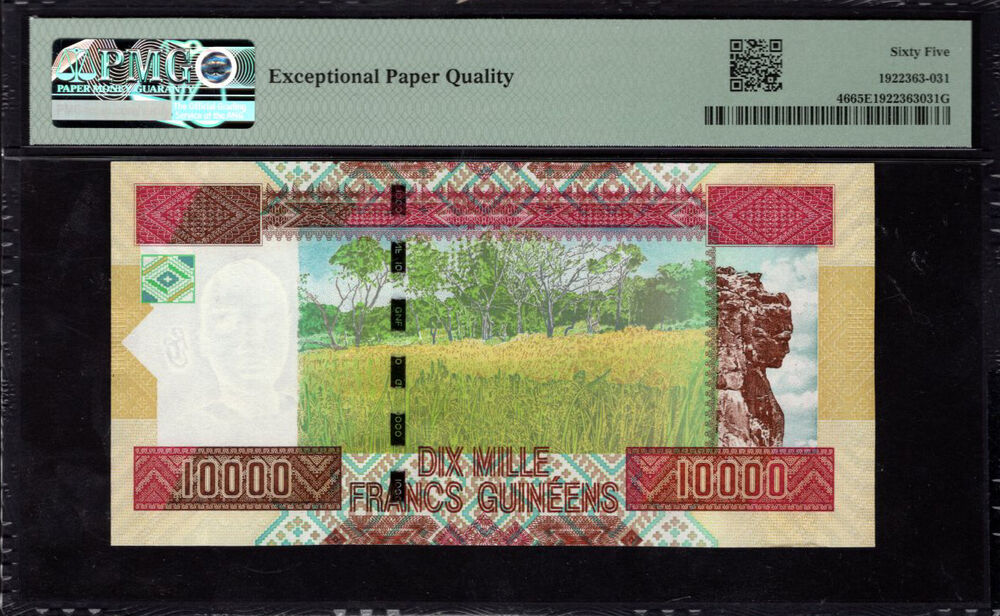 Guinea - 10.000 Francs 2012 - Pick # 46 - PMG 65 EPQ