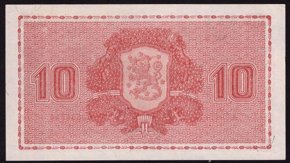 Finland - 10 Markkaa 1945 - Pick # 85 - AU