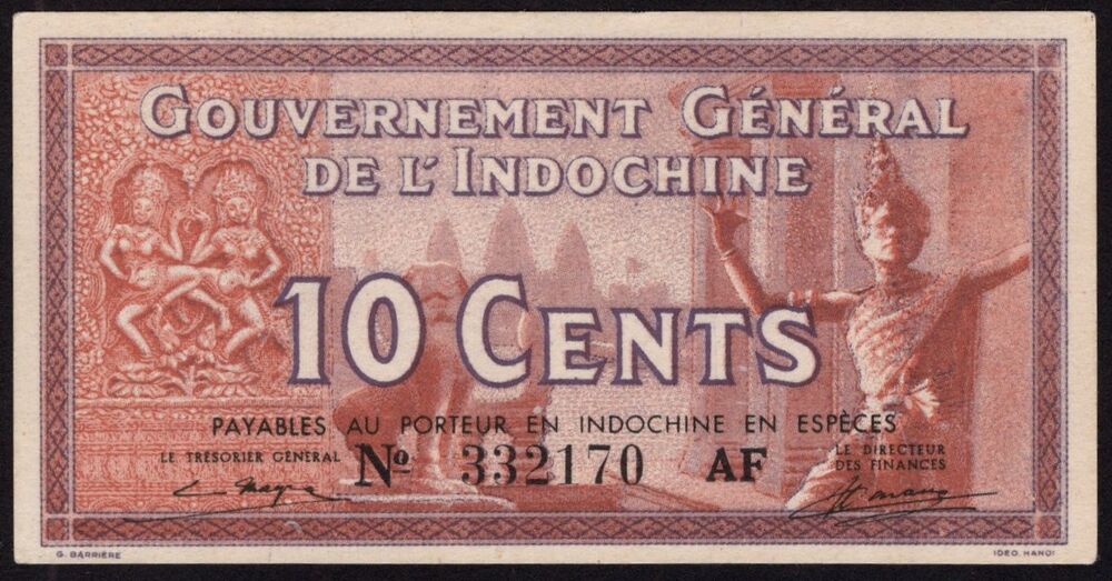 French Indochina - 10 Cents 1939 - Pick # 85c - UNC