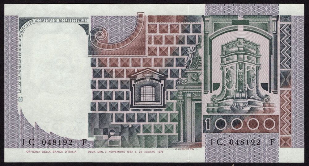 Italy - 10.000 Lire 1982 - Pick # 106b - AU