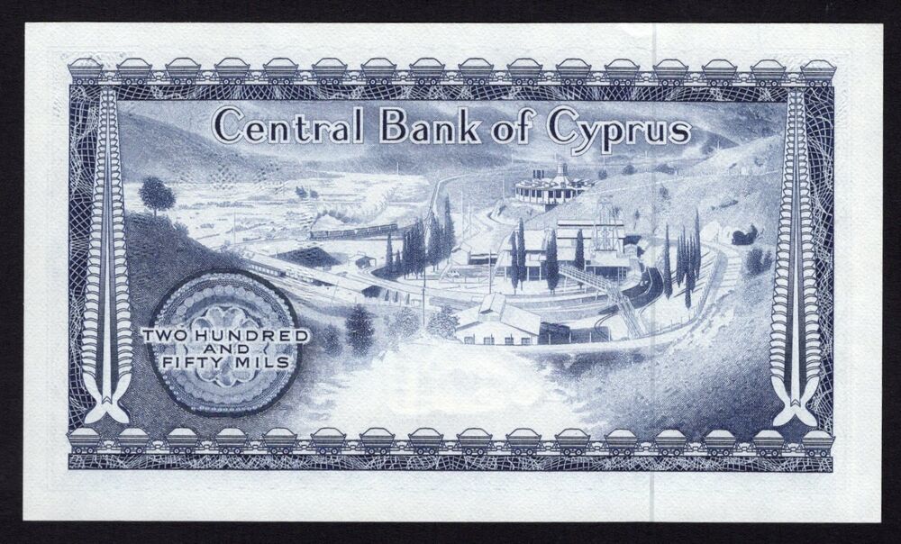 Cyprus - 250 Mils 1982 - Pick # 41c - UNC