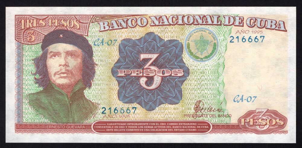 Cuba - 3 Pesos 1995 - Pick # 113 - UNC