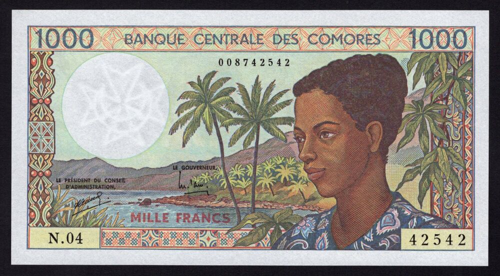 Comoros - 1000 Francs 1984/2004 - Pick # 11a - UNC